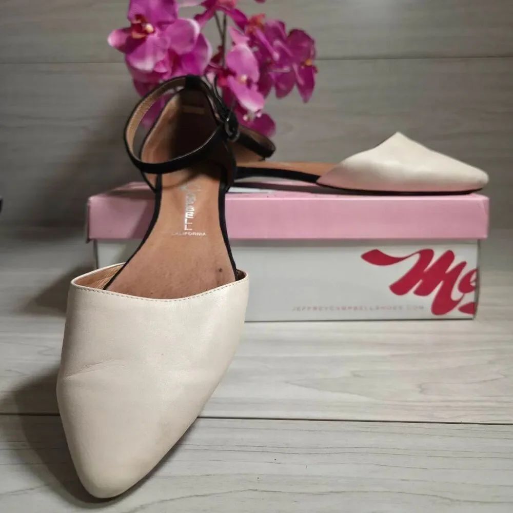 Jeffrey Campbell Lovins D'Orsay Ankle Strap Flats | Size 9